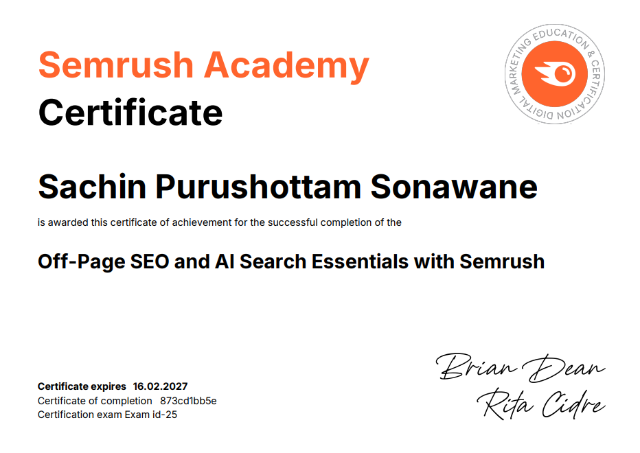 3rd SEO Certifictes 2026