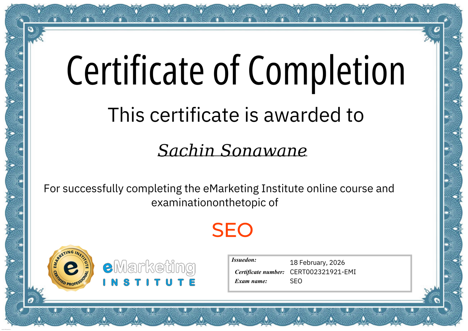 eMarketing-Institute-SEO-CertificationSachin