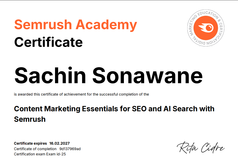 seo certifited 2026